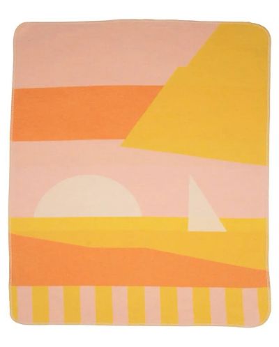 Детско одеяло David Fussenegger - Juwel, Залез, 70 x 90 cm, жълто - 1