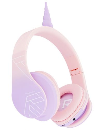 Детски слушалки PowerLocus - P2 Unicorn, безжични, розови - 2