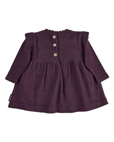 Детска плетена рокля Sterntaler - 80 cm, 12-18 месеца, лилава - 2