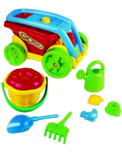 Детска играчка Marioinex - Камионче Gobo, с аксесоари за пясък, асортимент - 1