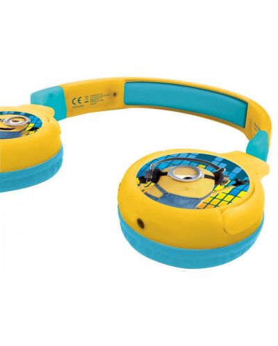 Детски слушалки Lexibook - The Minions HPBT010DES, безжични, жълти - 2