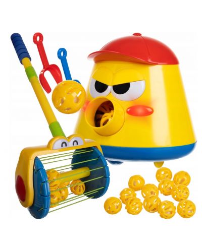 Детска играчка Kruzzel - Прахосмукачка с изстрелвач на топки - 1