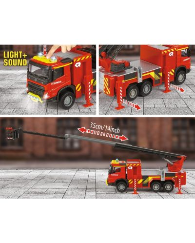 Детска играчка Majorette - Пожарна Volvo - 4