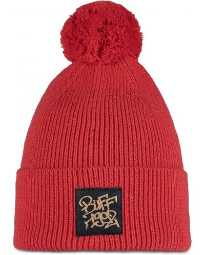 Детска шапка BUFF - Knitted beanie Deik, червена - 1