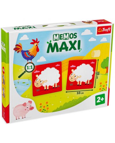 Детска мемори игра Memos Maxi - Ферма - 1
