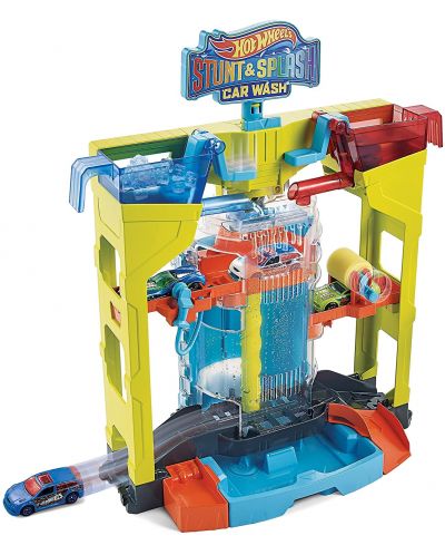 Детска играчка Mattel Hot Wheels Colour Shifters - Автомивка - 1