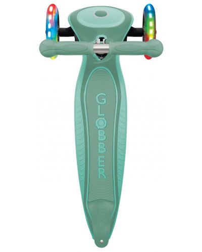 Детска сгъваема тротинетка Globber - Primo Foldable Plus Lights, мента - 4