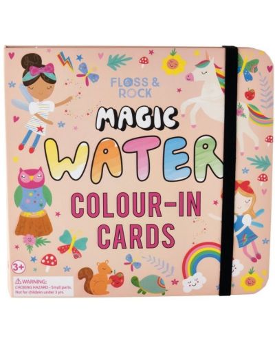 Детски карти за оцветяване Floss and Rock Magic Water - Феята на дъгата - 1