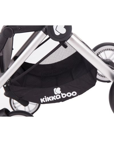 Детска количка 3 в 1 KikkaBoo Vicenza Luxury - Сребриста, с кош за количка и столче за кола - 11