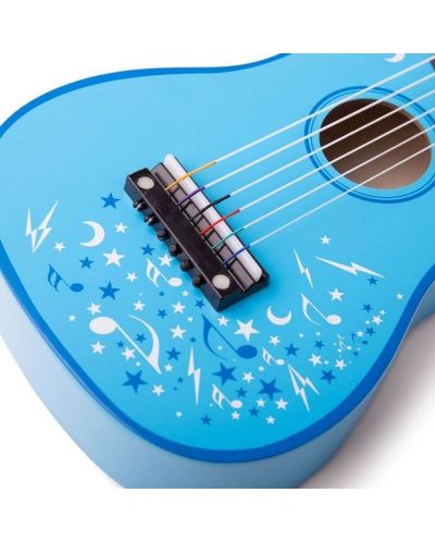 Детска дървена китара Bigjigs, синя - 2
