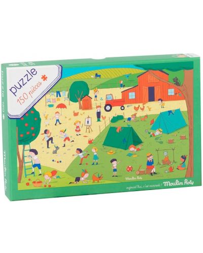 Детски пъзел Moulin Roty - In the country, 150 части