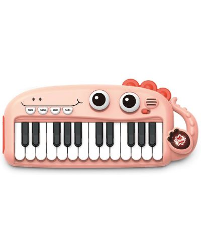 Детска играчка Zhorya Cartoon - Пиано, 24 клавиша, розово - 1