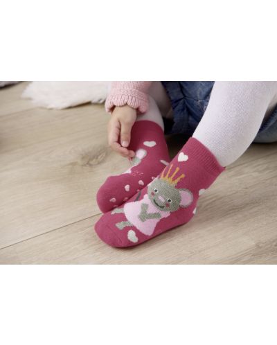 Детски чорапи със силиконова подметка Sterntaler - С принцеса, 25/26, 3-4 години - 2