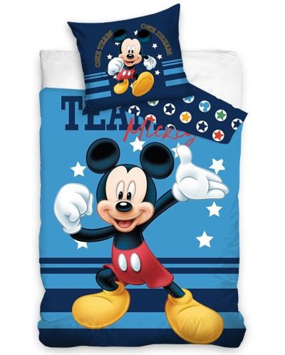 Детски спален комплект Sonne - Mickey Mouse, 2 части - 1