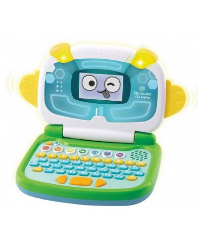 Детска играчка Vtech - Интерактивен образователен лаптоп, зелен (на английски език) - 1