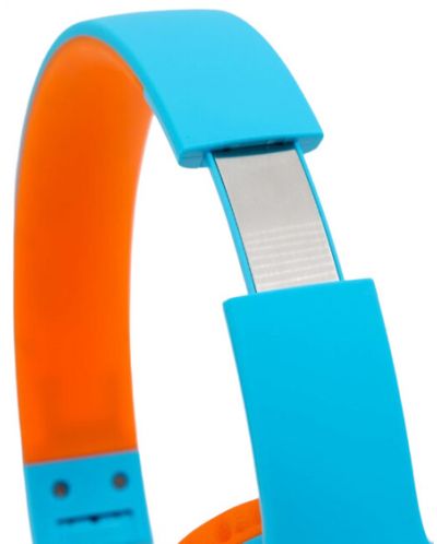 Детски слушалки PowerLocus - PLED, безжични, сини/оранжеви - 3