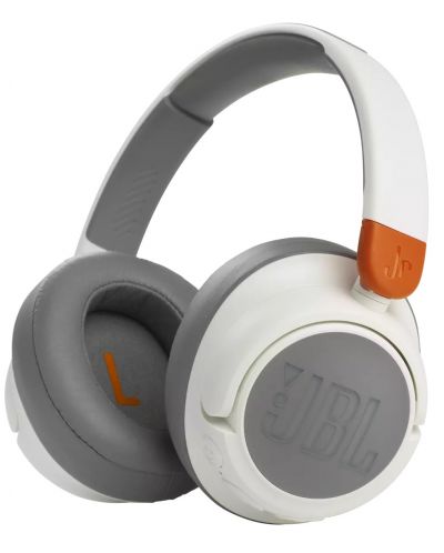 Детски слушалки JBL - JR 460NC, безжични, бели - 1