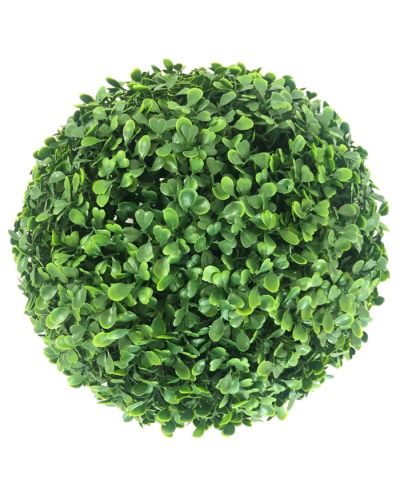 Декоративна топка Rossima - Чемшир, 38 сm, PVC, тъмнозелена - 1