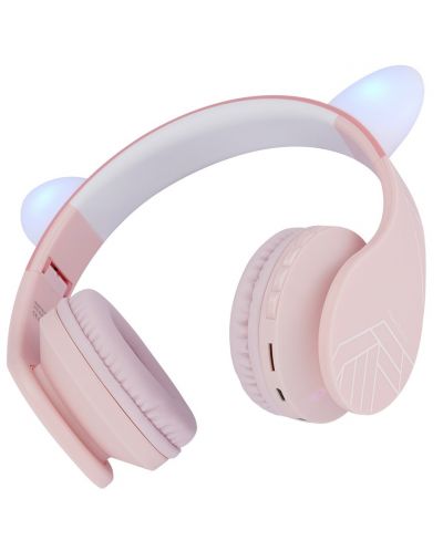 Детски слушалки PowerLocus - P1 Ears, безжични, розови - 2