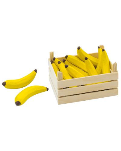 Детски дървен комплект Goki - Банани в щайга - 1