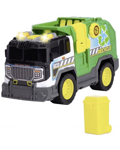 Детска играчка Dickie Toys - Боклукчийски камион, със звуци и светлини, 30 cm - 1