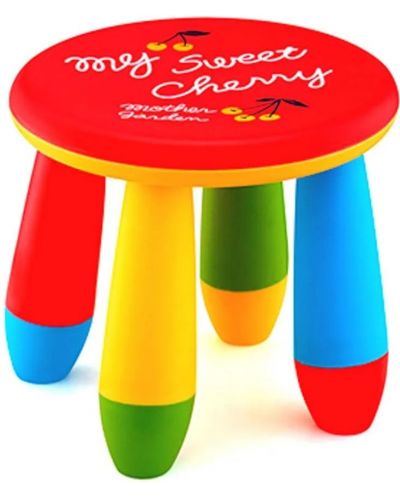 Детско столче Sonne - Черешка, червено - 1
