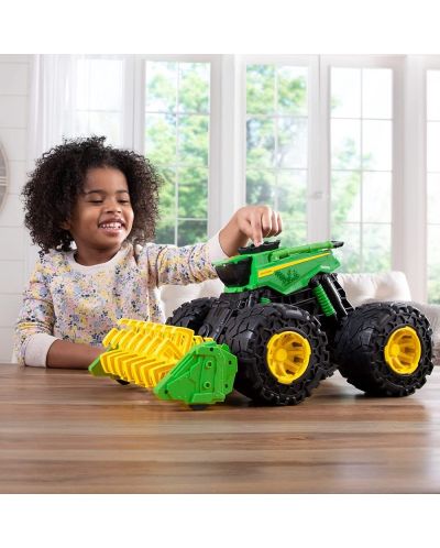 Детска играчка Tomy John Deere - Комбайна, с чудовищни гуми - 6