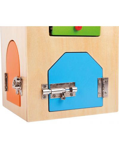 Детска дървена играчка Small Foot - Къща с ключалки - 6