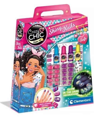 Детски комплект Clementoni Crazy Chic - Shiny nails - 1