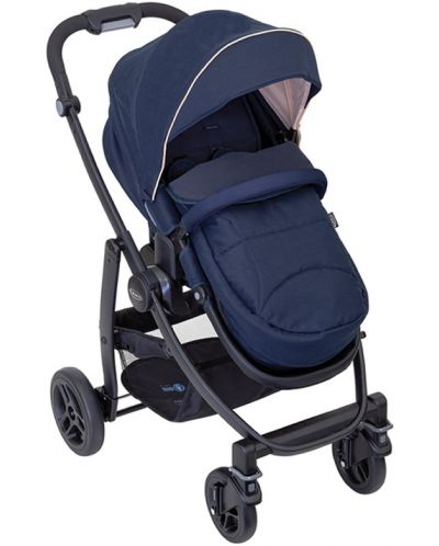 Бебешка количка 3 в 1 Graco - Evo, синя - 3