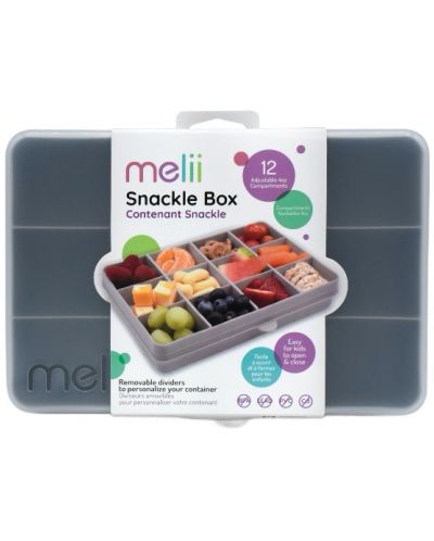 Детска кутия за храна Melii - Сива - 1