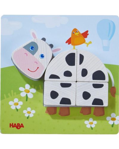 Детска игра за съвпадение и вгнездяване  Haba - Ферма - 5