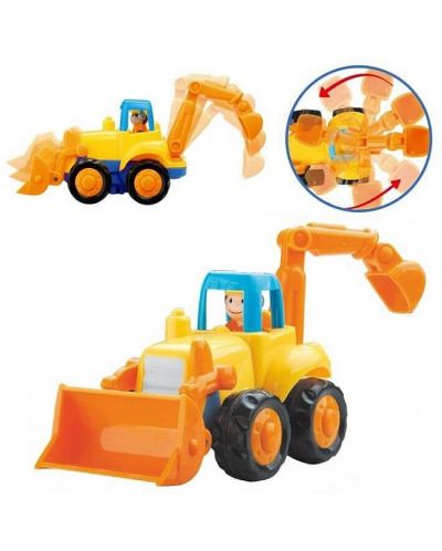 Детска играчка Hola Toys - Трактор или багер, асортимент - 2