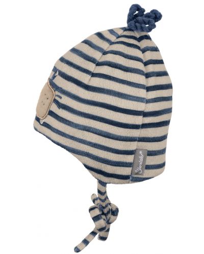Детска зимна шапка Sterntaler - Бобър, 37 cm, 2-3 м, райe - 3