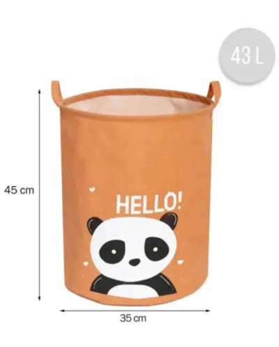 Детска кошница за съхранение на играчки Sipo - Hello Panda, 43 l - 4