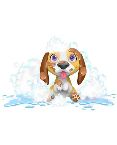 Детска играчка Kidz World Washy Friends - Кално кученце за къпане, Beagle - 5