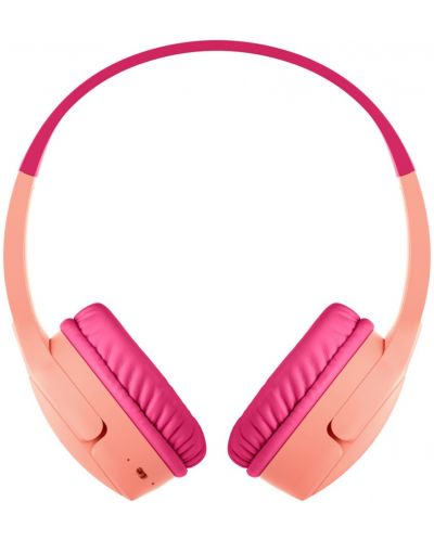 Детски слушалки с микрофон Belkin - SoundForm Mini, безжични, розови - 2