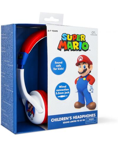 Детски слушалки OTL Technologies - Super Mario SM1107, многоцветни - 2
