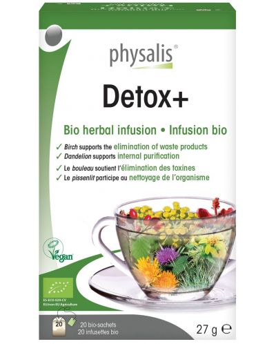 Detox+ Био чай, 20 пакетчета, Physalis - 1