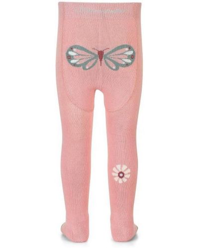 Детски чорапогащник за пълзене Sterntaler - Пеперуда, 92 cm, 2-3 години, розов - 2