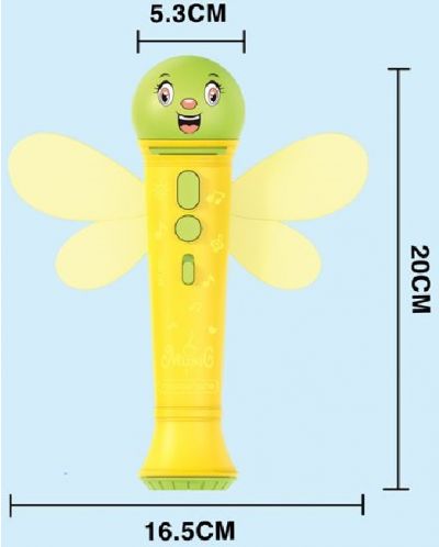 Детска играчка Raya Toys - Микрофон - Пчела - 2