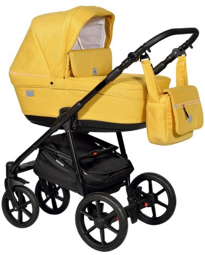 Комбинирана детска количка 2в1 Baby Giggle - Broco, жълта - 1
