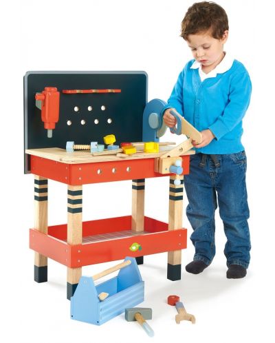 Детска дървена работилница Tender Leaf Toys - С инструменти, 19 части - 3