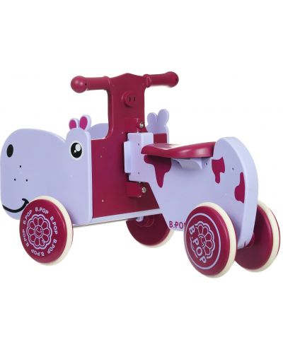 Детска количка за яздене SNG - Хипопотам, със звук и светлина - 1