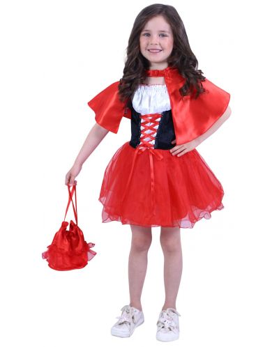 Детски карнавален костюм Rappa - Червената шапчица, 3 части, S (80-90 cm) - 2