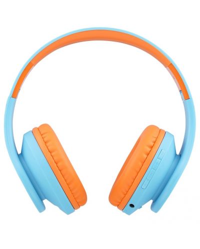 Детски слушалки PowerLocus - P2, безжични, сини/оранжеви - 2