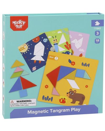 Детска игра Tooky Toy - Магнитен танграм - 5