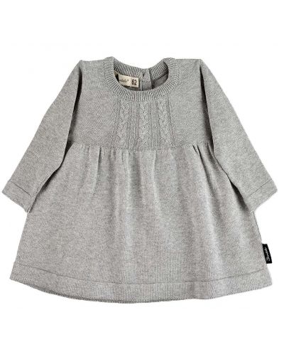 Детска плетена рокля Sterntaler - 80 cm, 12-18 месеца, сива - 1