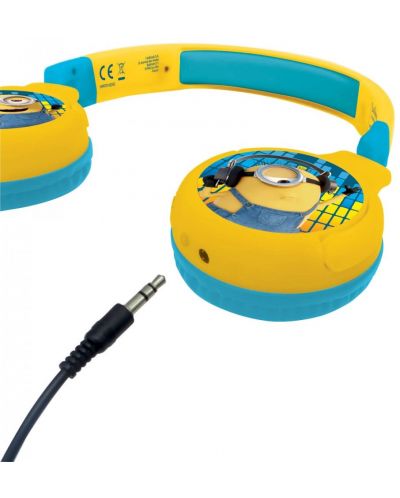 Детски слушалки Lexibook - The Minions HPBT010DES, безжични, жълти - 3