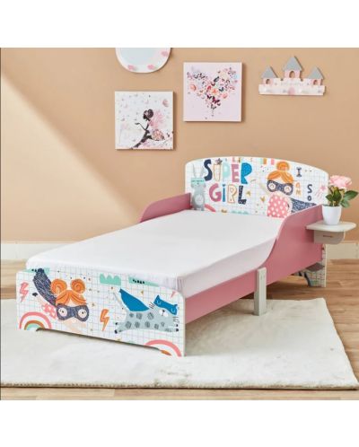 Детско легло със защита от падане Ginger Home - Super Girl, 140 x 70 cm - 3